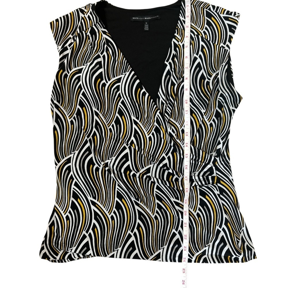 White House Black Market Surplice Top Size Medium - Picture 6 of 8